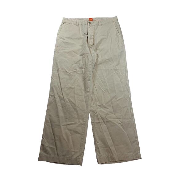 Hugo Boss Men's‎ Khaki Loose Straight Leg Cargo Pants Size 32x30 - Picture 1 of 9
